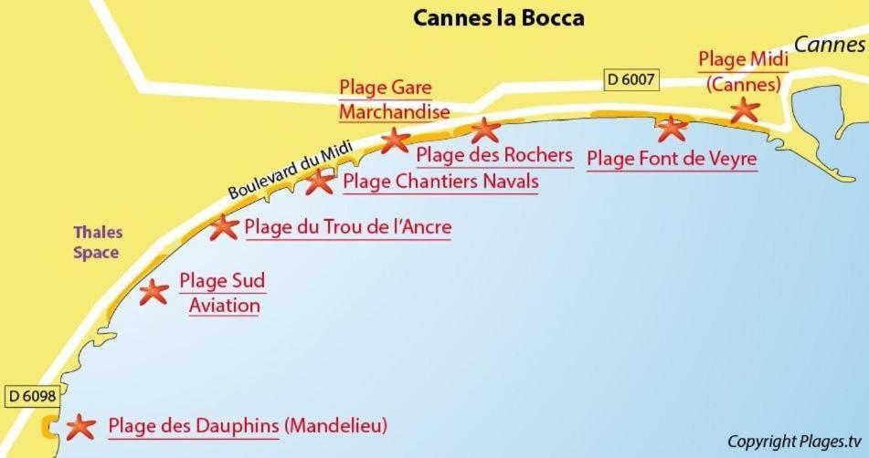 #Cannes Boccacabana Beach, Seafront, In Resid Pierre&Vacances 3 Stars Eksteriør billede